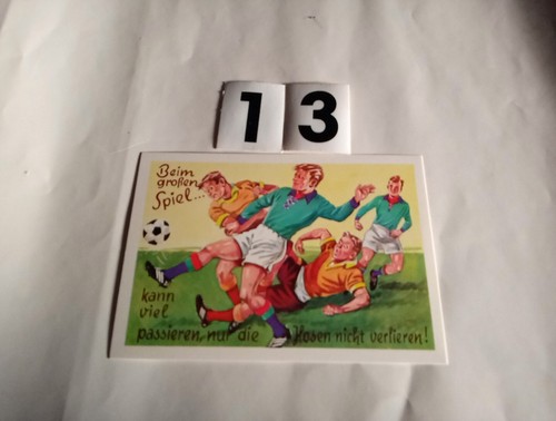 Alte postkarte fussball - alte, fussball-