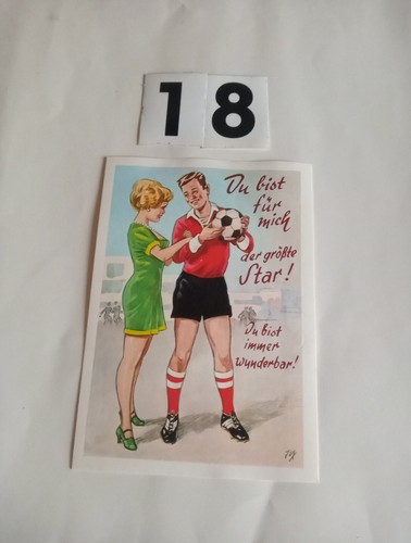 Alte postkarte fussball - alte,
