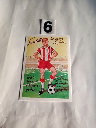 Alte postkarte fussball - postkarte,