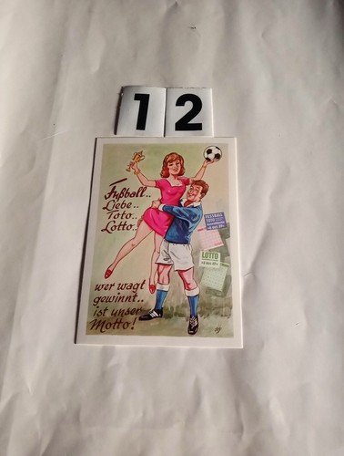 Alte postkarte fussball - alte, fussball-