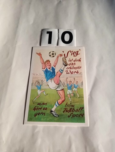 Alte postkarte fussball - alte, fussball-