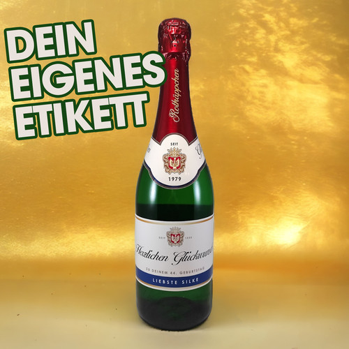 Etiketten für sekt - für,